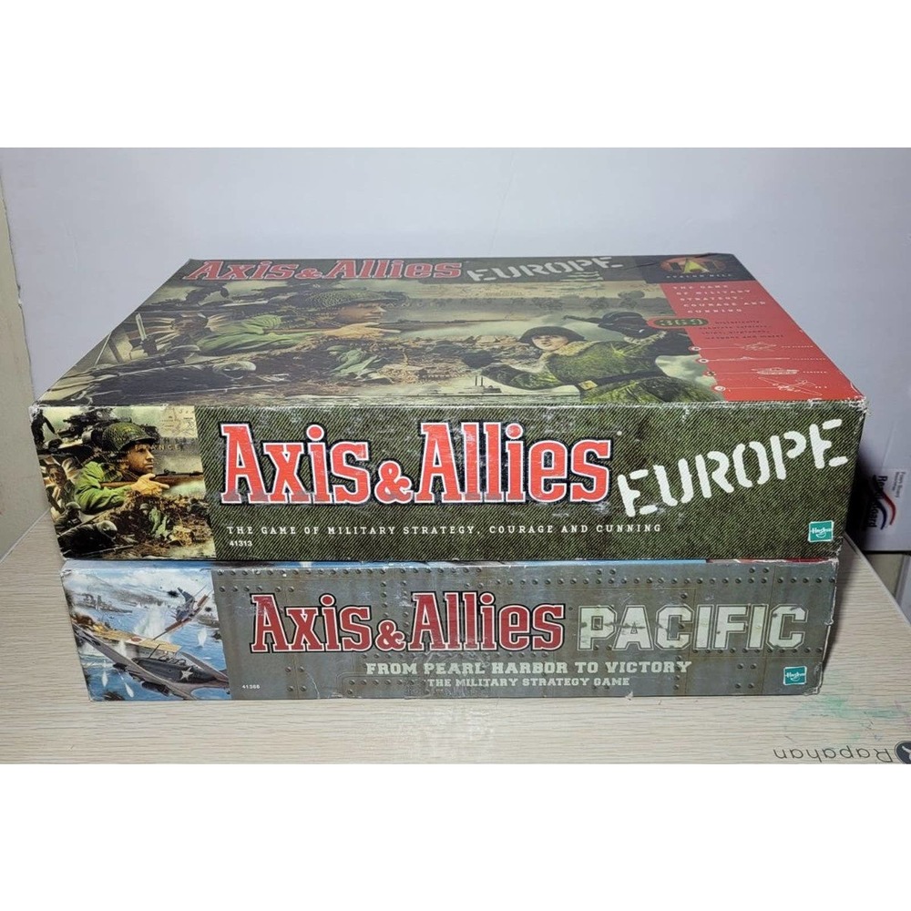 Vintage Hasbro Axis & Allies board games Complete pacific and Europe